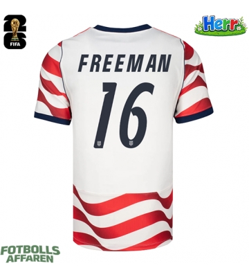 Förenta stater Alex Freeman #16 Hemmatröja VM 2026 Kortärmad